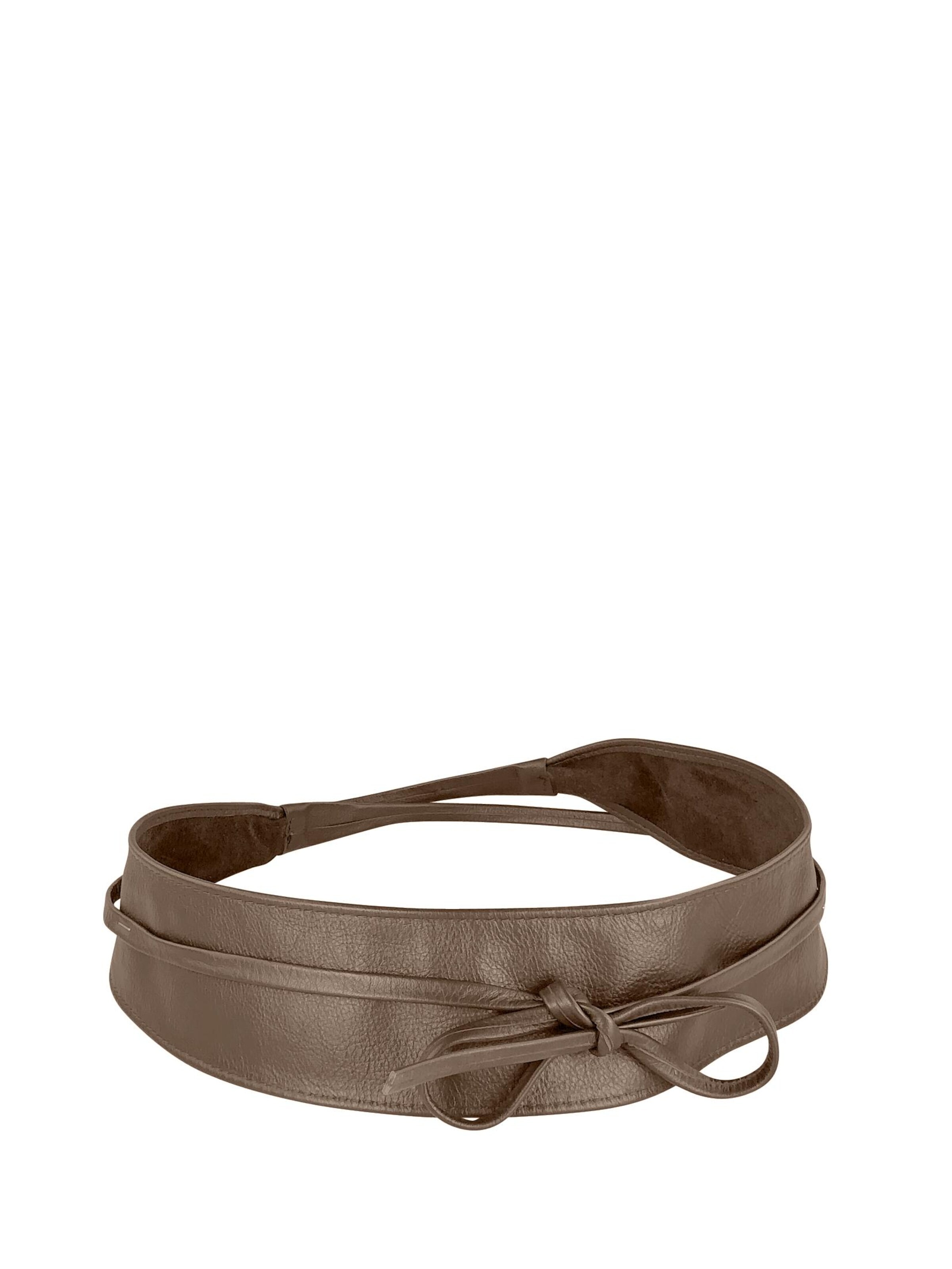 COLLEZIONE ALESSANDRO Belt 'Veggie' in Brown: front
