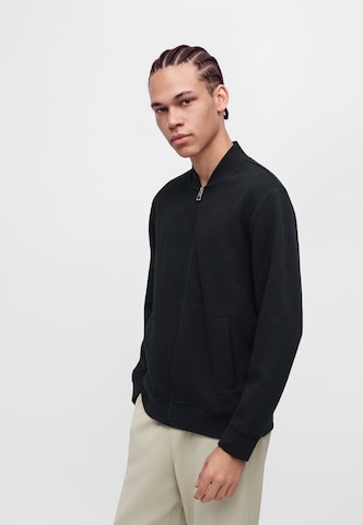 GUESS - Sudadera con cremallera 'ROVER' en negro: frente
