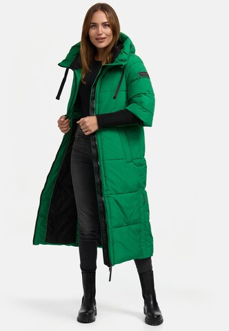 Manteau d’hiver 'Ciao Miau XIV' NAVAHOO en vert : devant