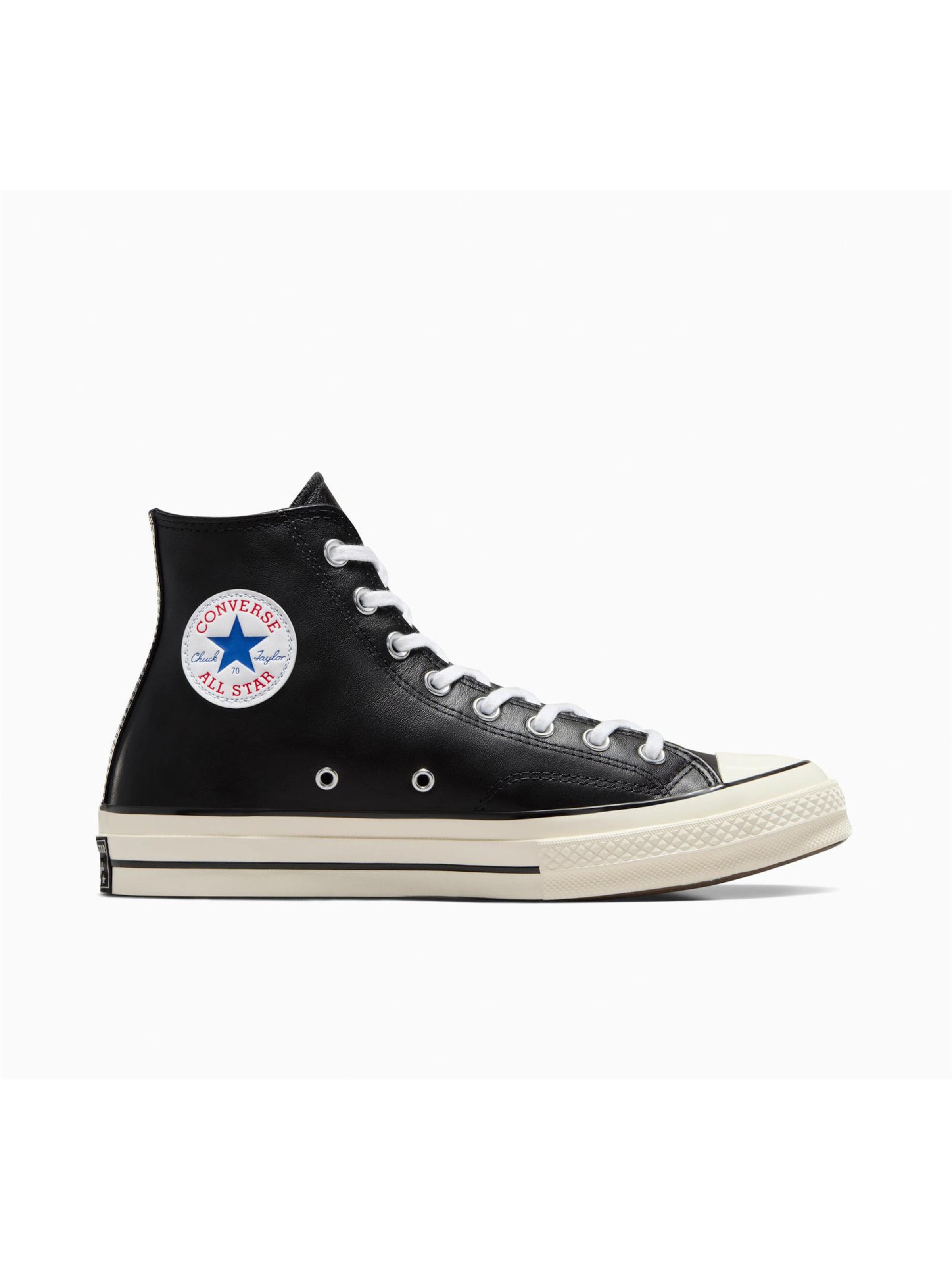 CONVERSE Sneakers laag 'Converse Chuck 70 Leather' in Zwart