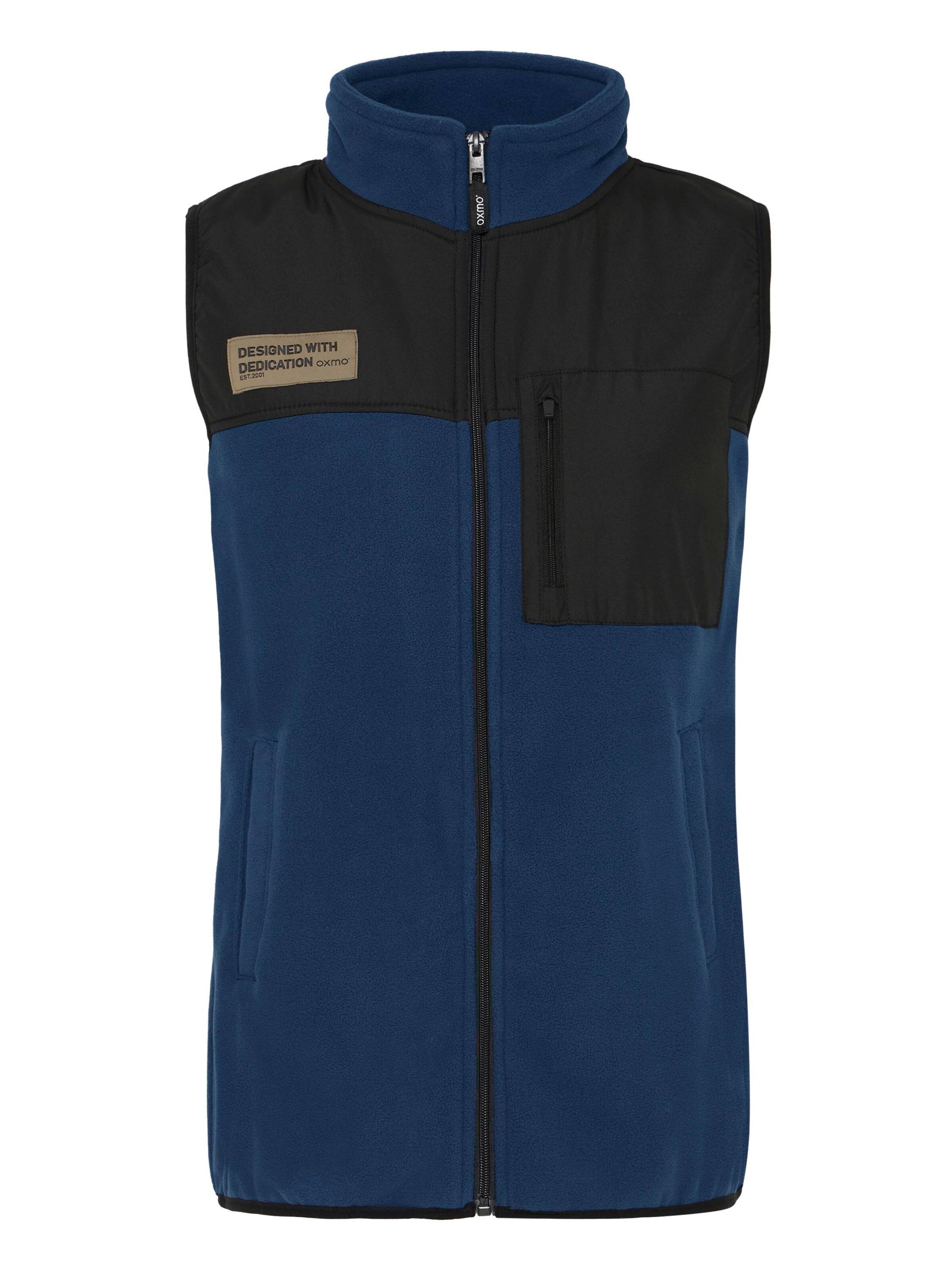 Oxmo - Colete ' OXNETE FLEECE ' em azul: frente