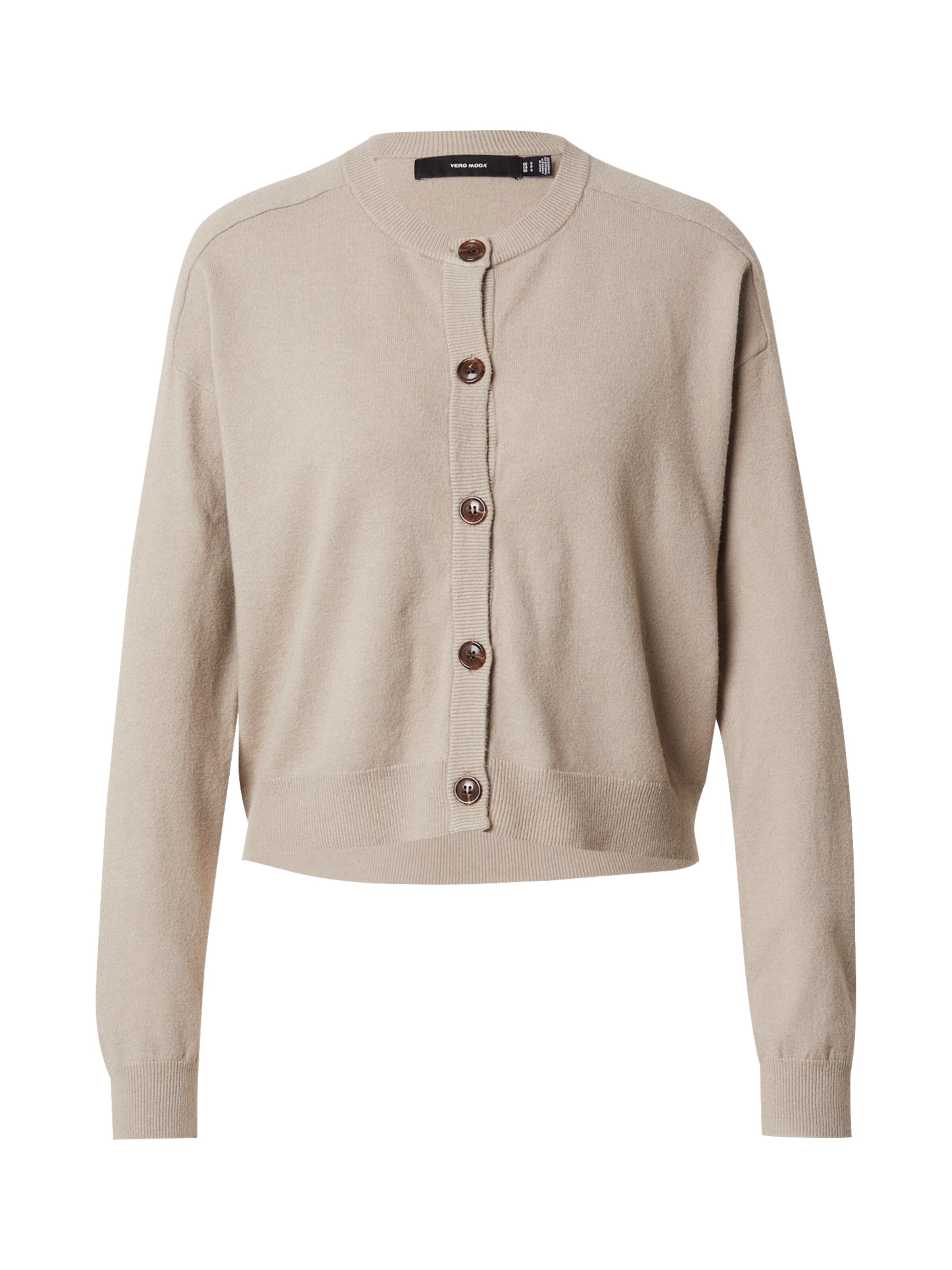 Vero Moda Tall - Coordinato in maglia all'uncinetto color panna con cardigan e gonna