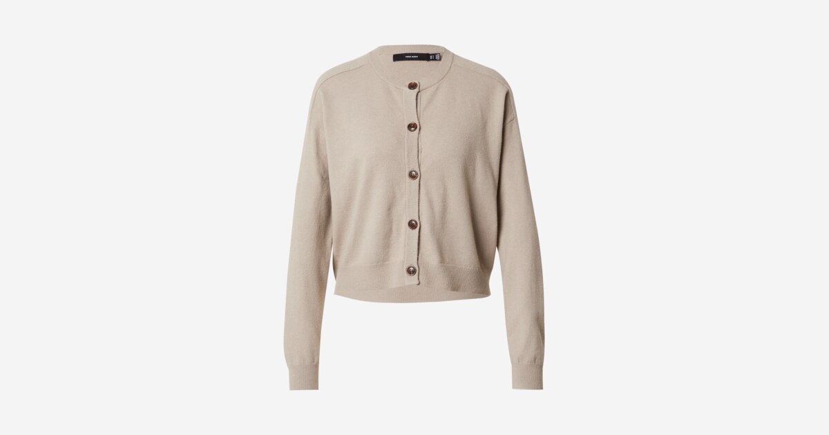 Vero Moda Tall - Coordinato in maglia all'uncinetto color panna con cardigan e gonna Vero Moda Tall - Coordinato in maglia all'uncinetto color panna con cardigan e gonna