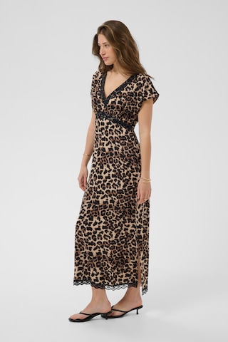 Cream Dress 'Somia' in Brown