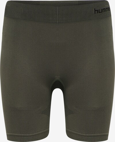 Hummel Tight Shorts in khaki / schwarz, Produktansicht