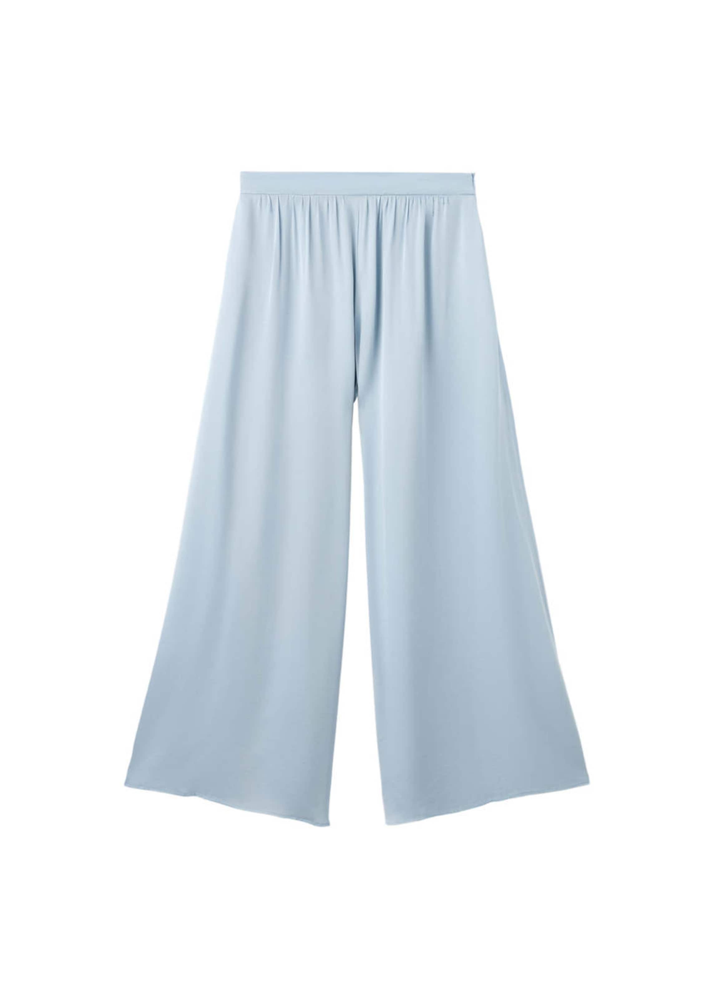 MANGO Wide leg Pants 'Azur' in Blue: front