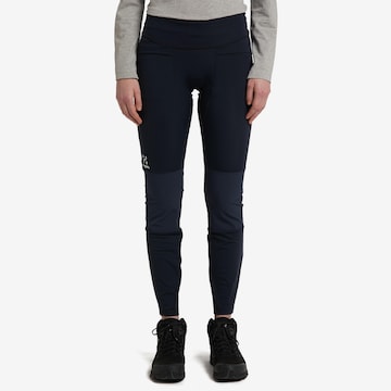 Haglöfs Skinny Leggings 'LUNA' in Schwarz: predná strana