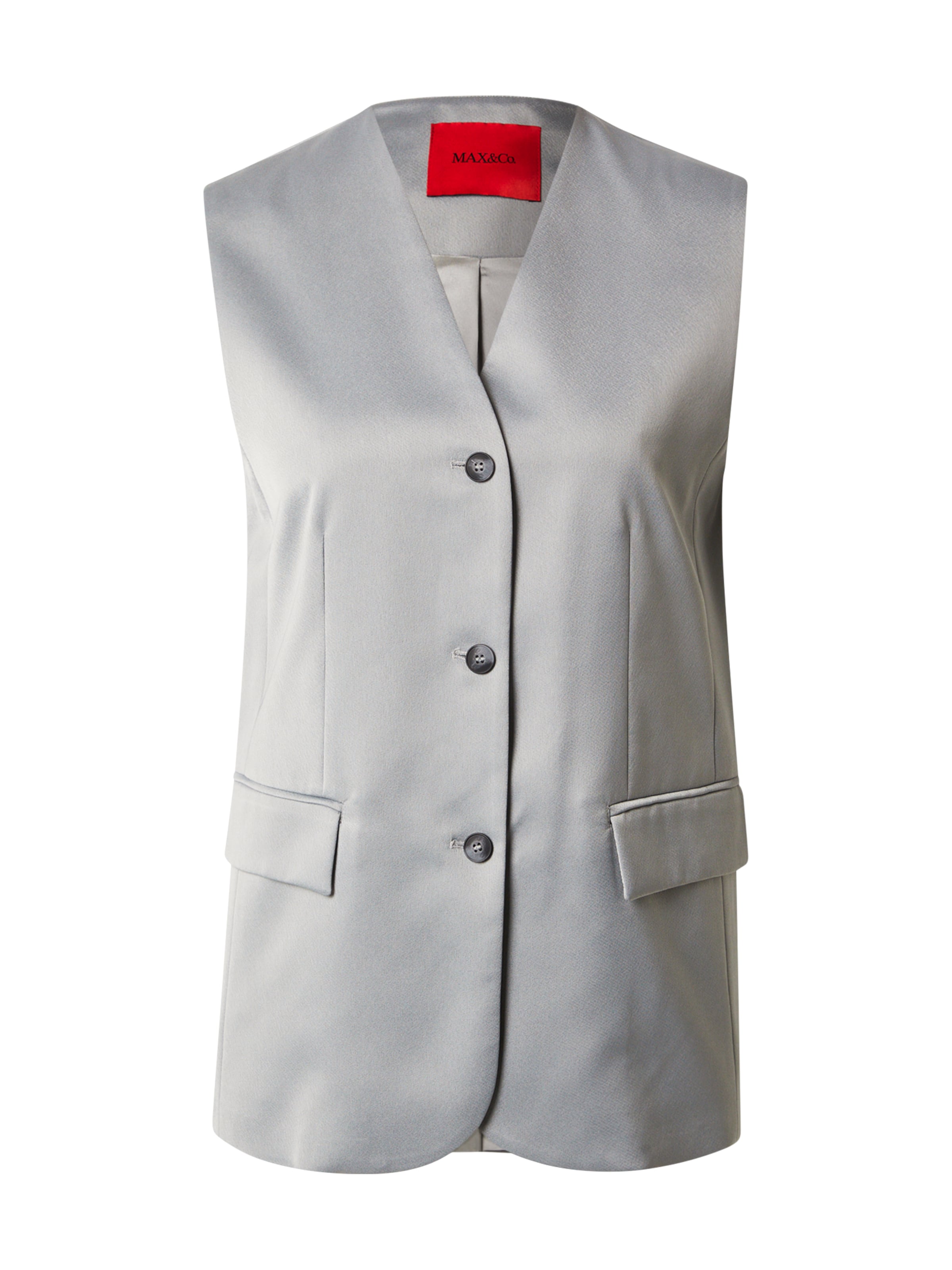 MAX&Co. Jakkesætsvest 'LAVAGNA' i grå: forside