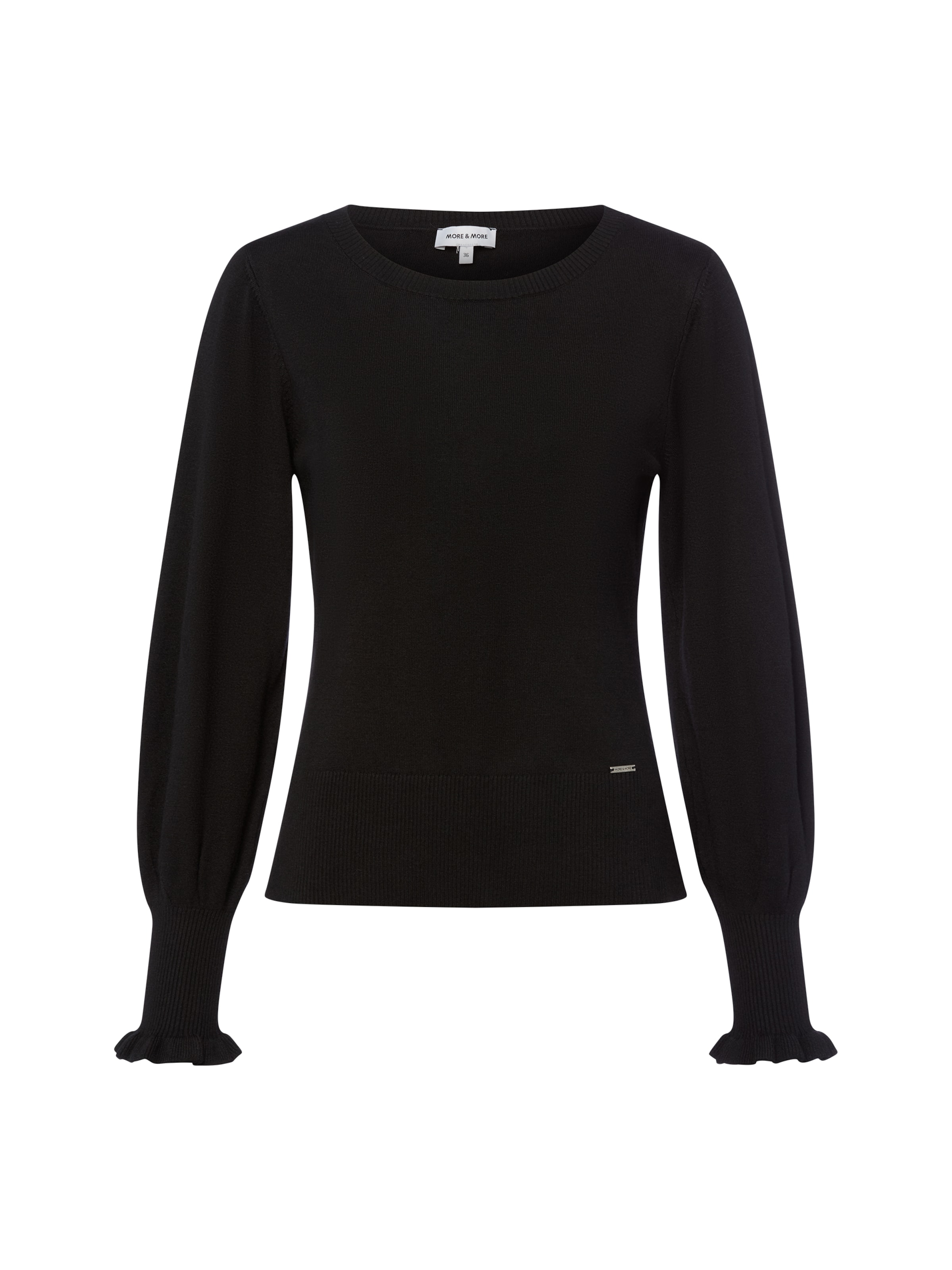 MORE & MORE Sweter w kolorze czarny: przód