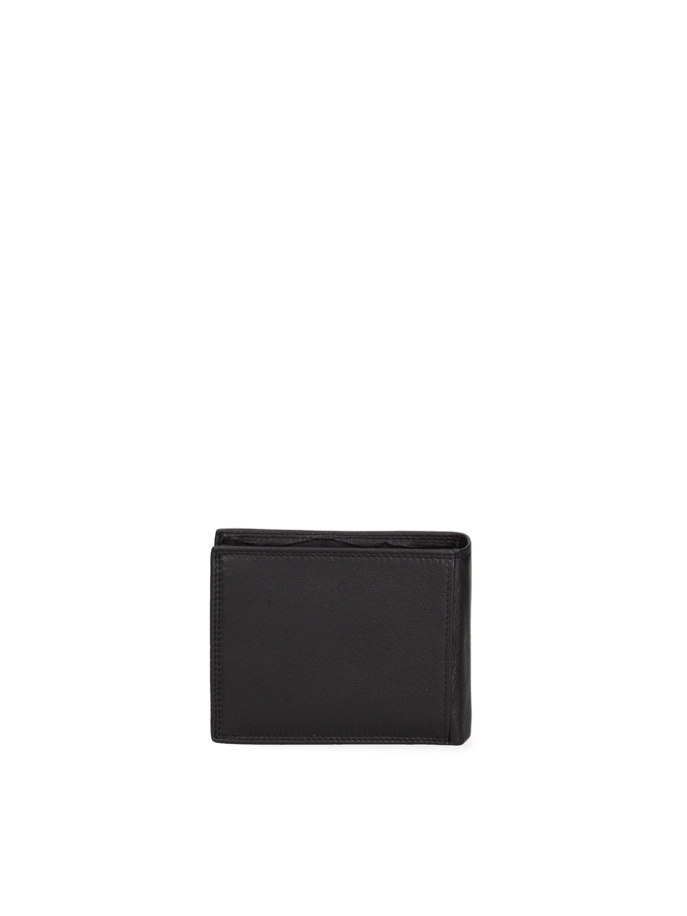 Portamonete 'Portafoglio Uomo Vera Pelle - Solo Soprani Slim Compatto 12x9,5 cm' di Solo Soprani in nero