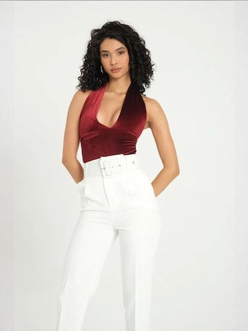 Shirtbody Hiccup en rouge : devant