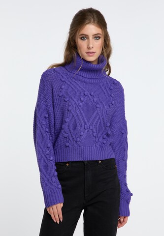 IZIA Sweater in Purple: front