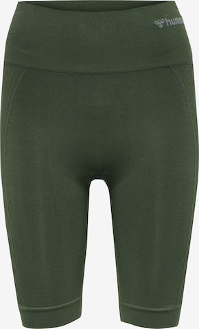 Hummel Sportshorts 'Tif' in Grün: Vorderseite