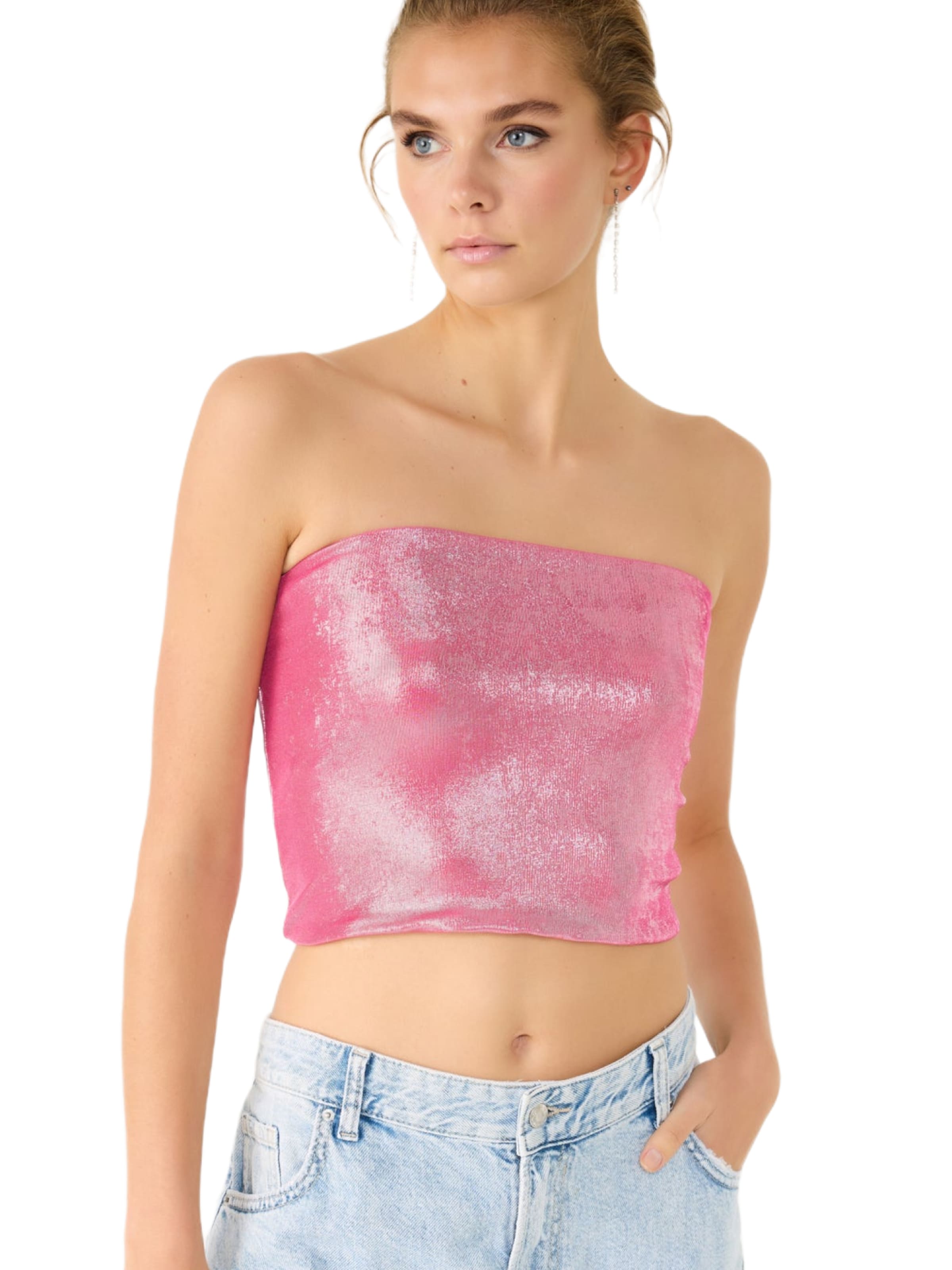 No Matter What Top in Roze