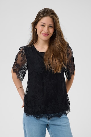 Cream - Blusa en negro: frente