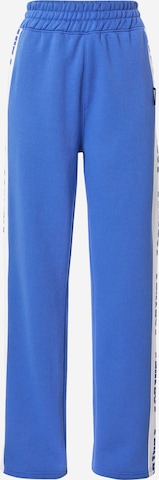 Missguided Wide leg Pants 'PLAYBOY' in Blue: front