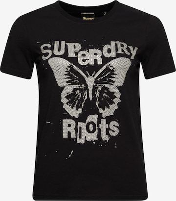 Superdry Shirt in Zwart: voorkant