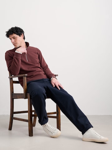 Sweat-shirt ' Wood Moss' ' Seasalt Cornwall en marron