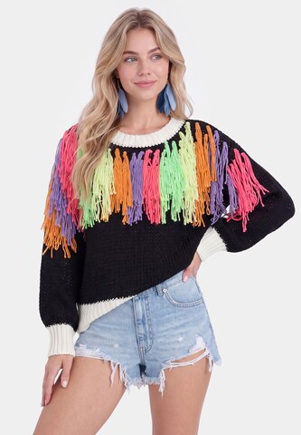 IZIA - Jersey en negro: frente