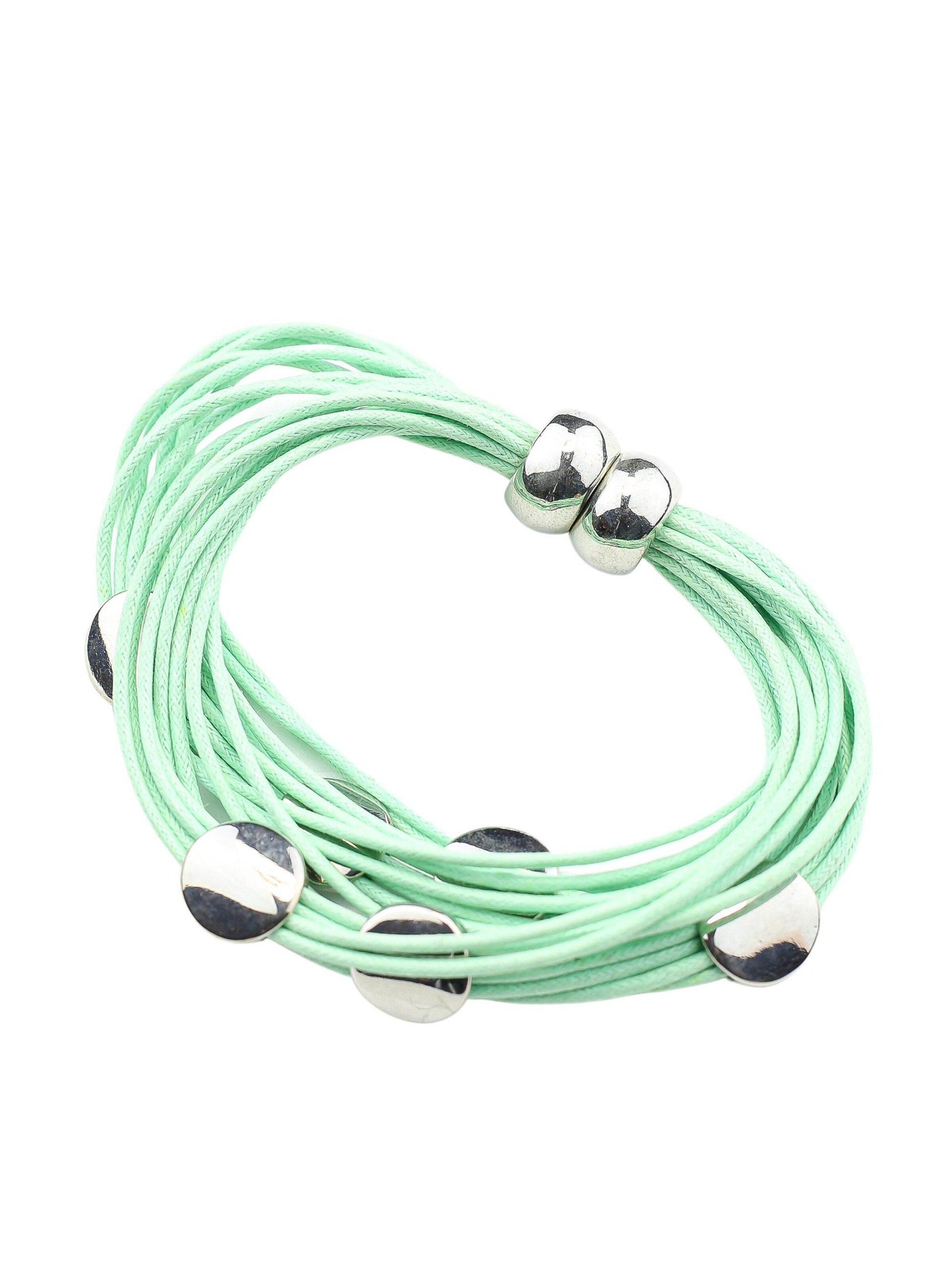 COLLEZIONE ALESSANDRO Bracelet 'Primavera' in Green: front