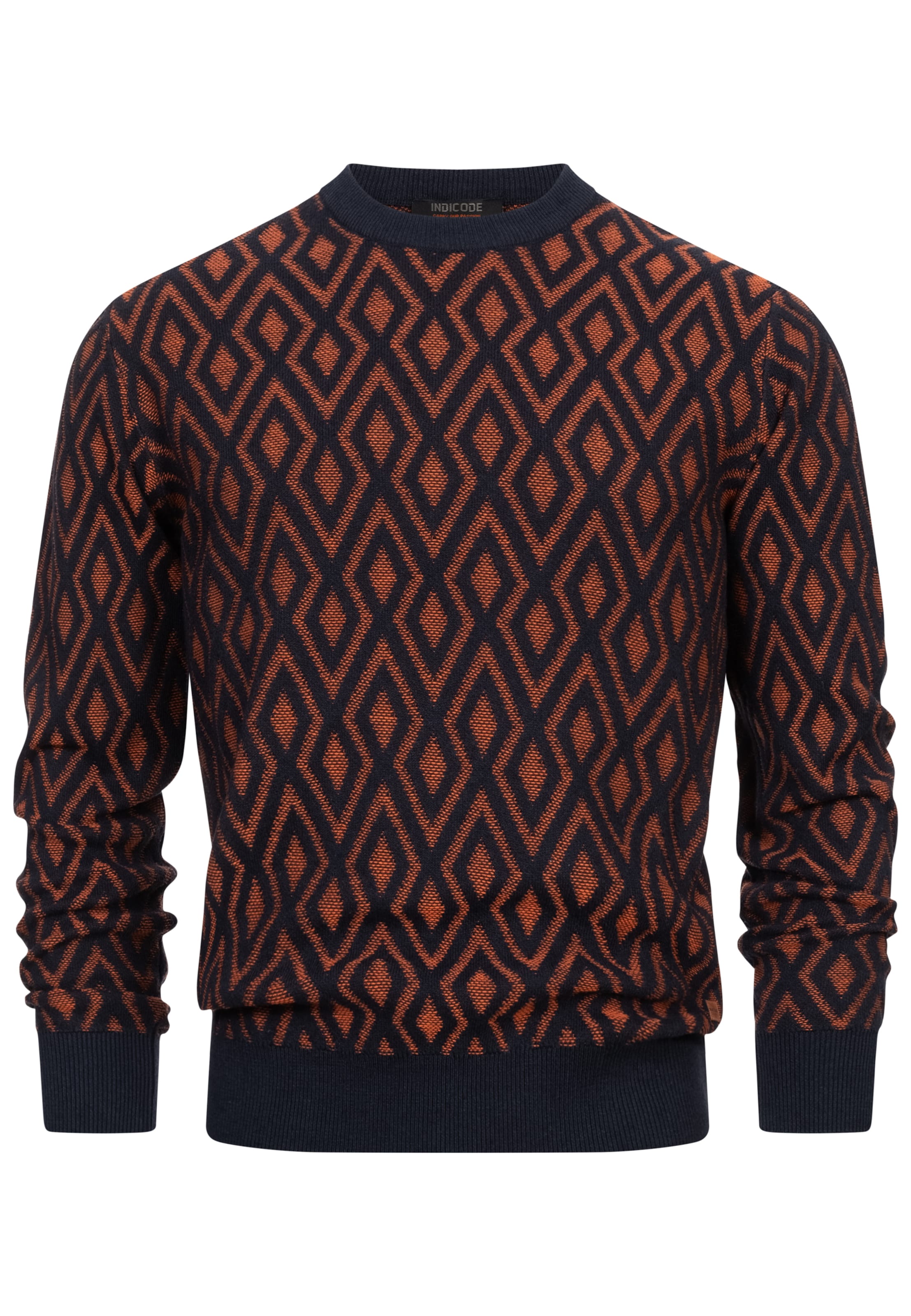 INDICODE JEANS Sweater 'Scott' in Blue: front