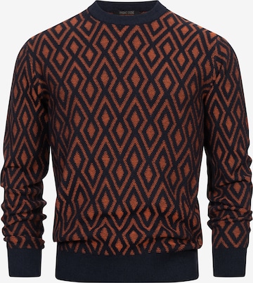 INDICODE JEANS Sweater 'Scott' in Blue: front