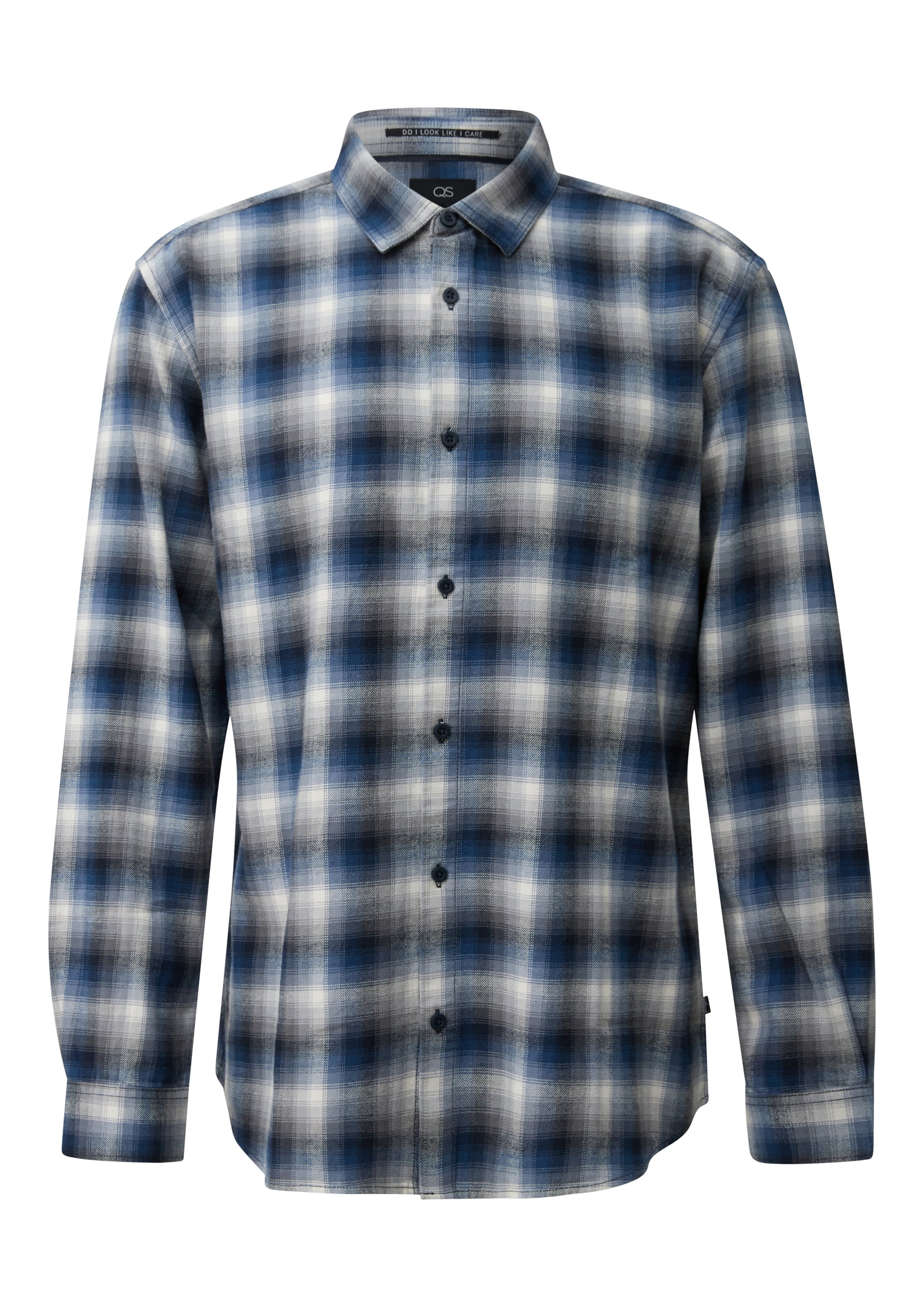 Coupe regular Chemise QS en bleu : devant
