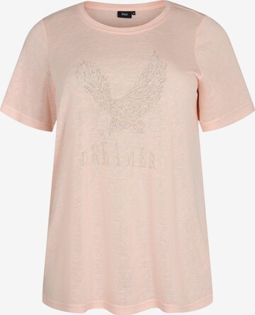 T-shirt 'Nanna' Zizzi en orange : devant