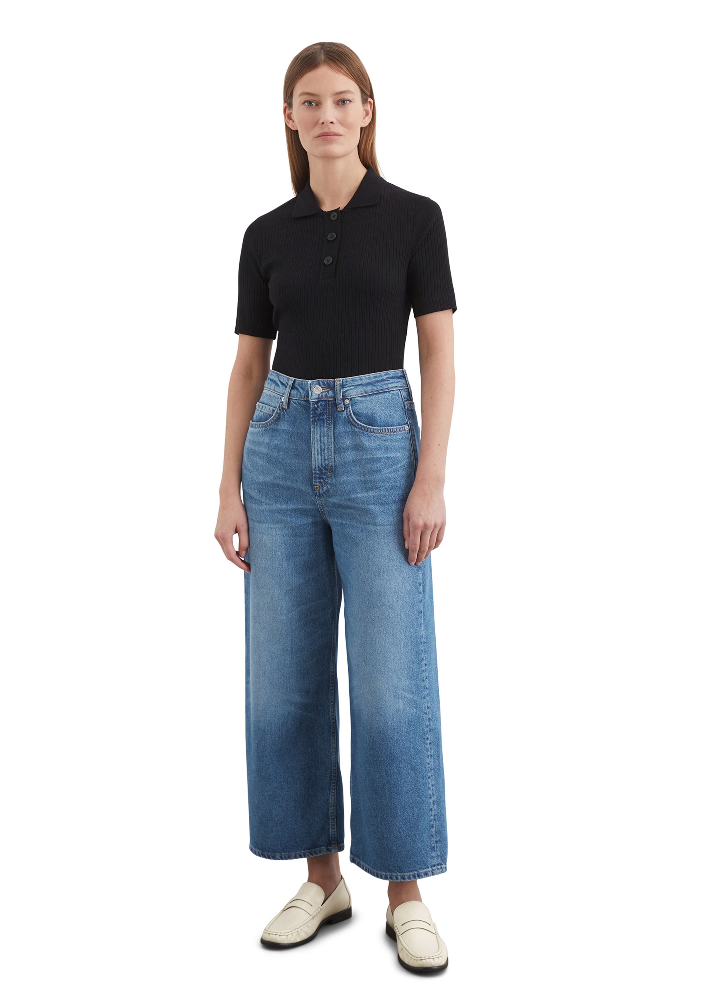 zils Marc O'Polo Platas staras Džinsi 'Tolva'