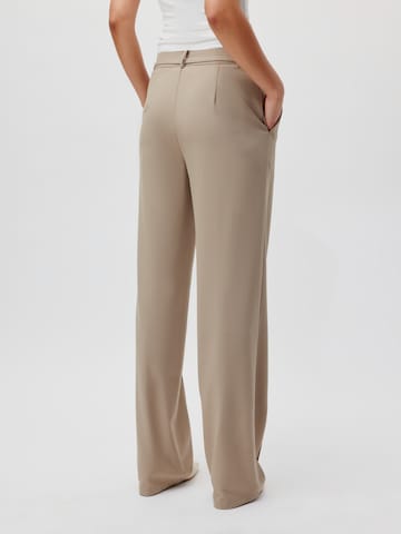 LeGer by Lena Gercke Wide Leg Housut 'Leany' värissä beige