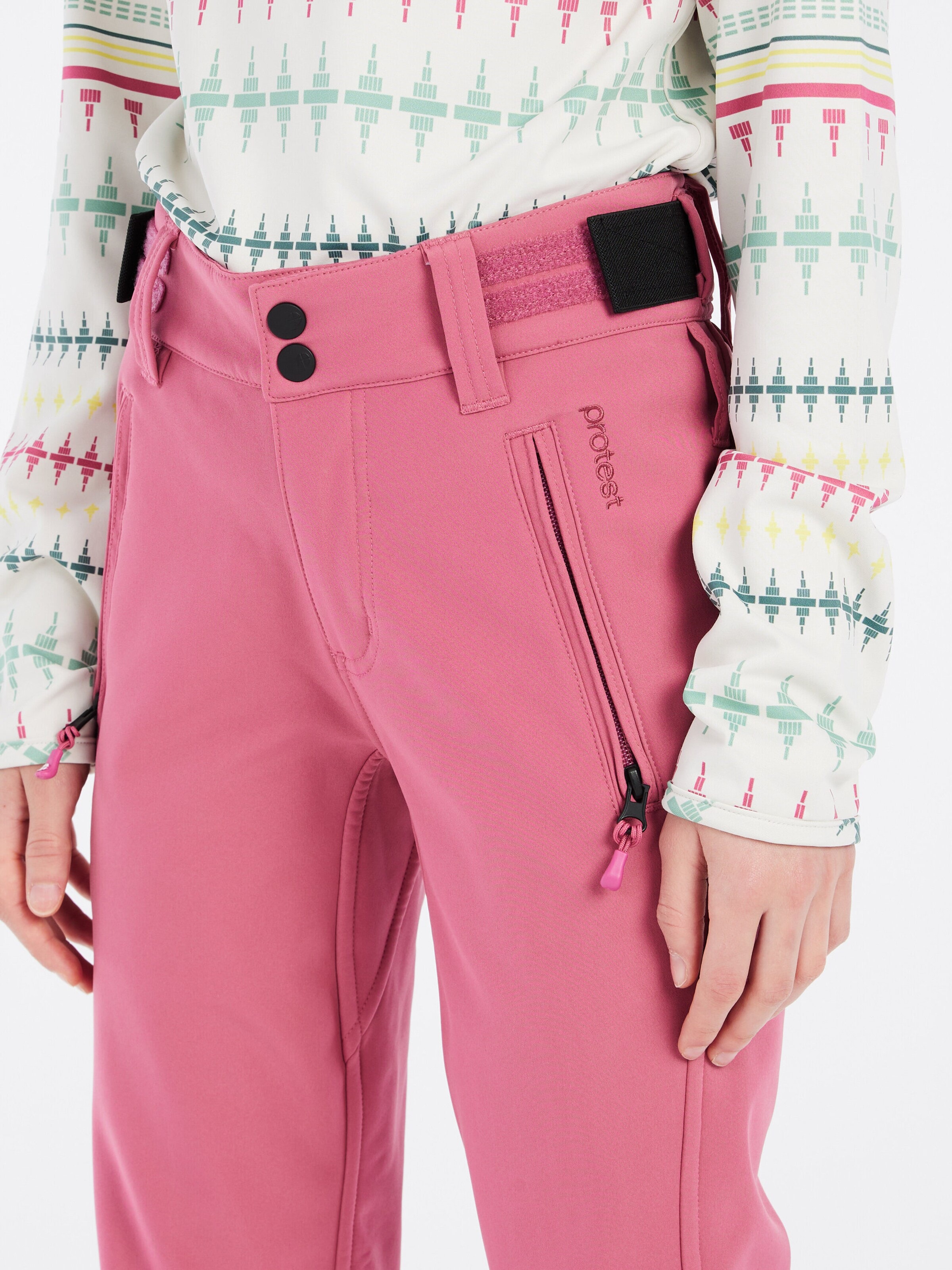 PROTEST Slimfit Sportbroek 'RELOLE JR' in Roze