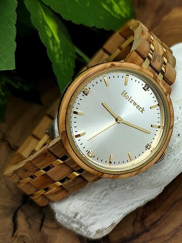 Holzwerk Analoguhr 'LEBUS'‌‌‌‌‌‌ in Beige