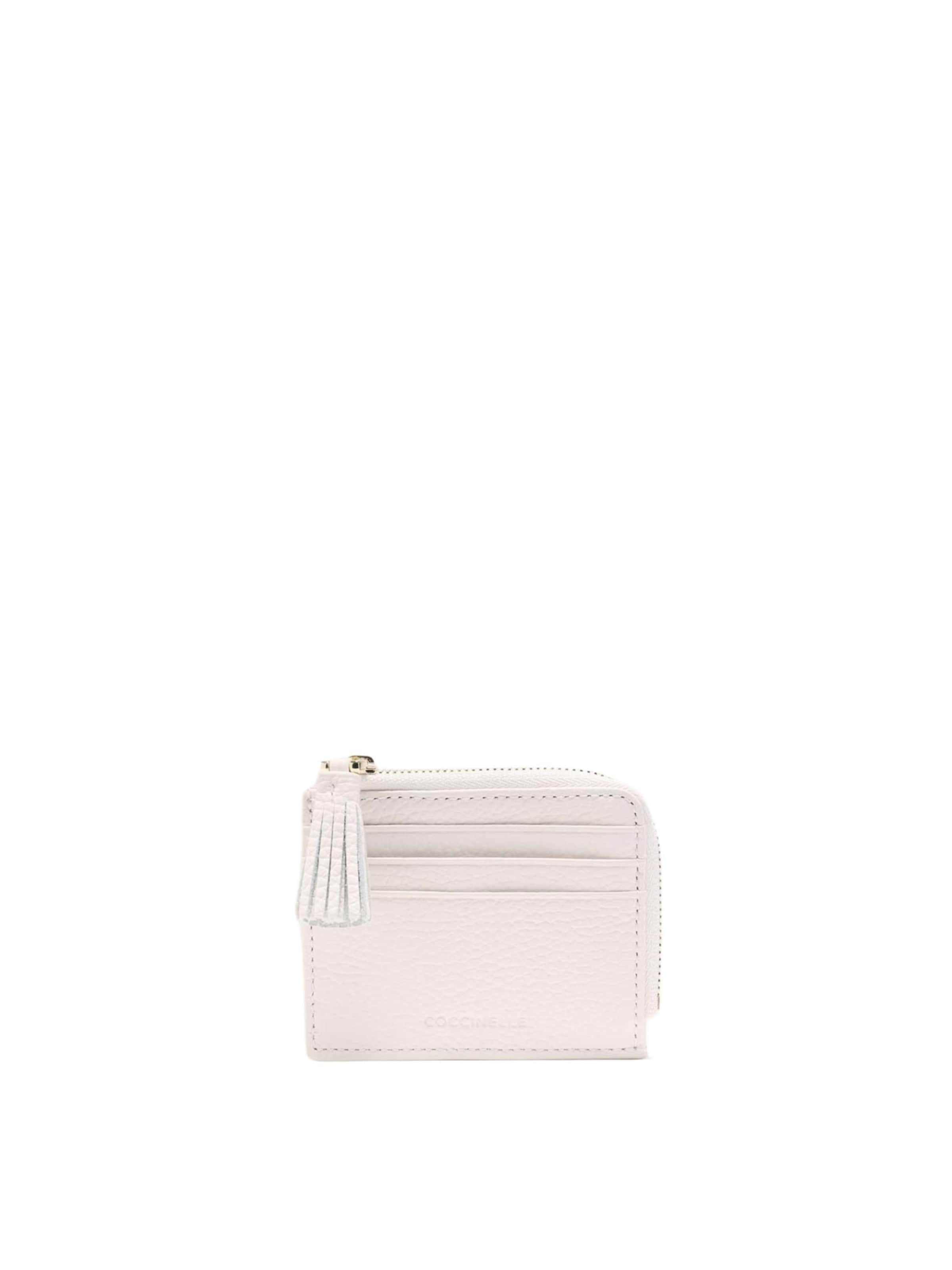 Coccinelle Wallet 'COCCINELLE TASSEL' in White: front