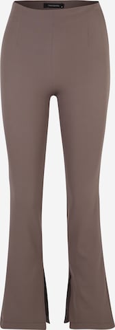 évasé Pantalon Trendyol Petite en marron : devant