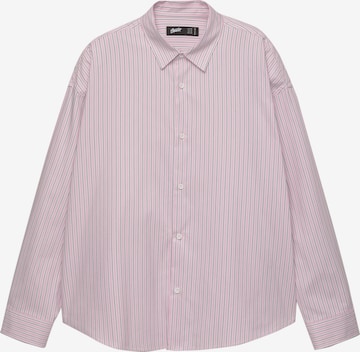 Pull&BearComfort Fit Košulja 'Camisa' - roza boja: prednji dio