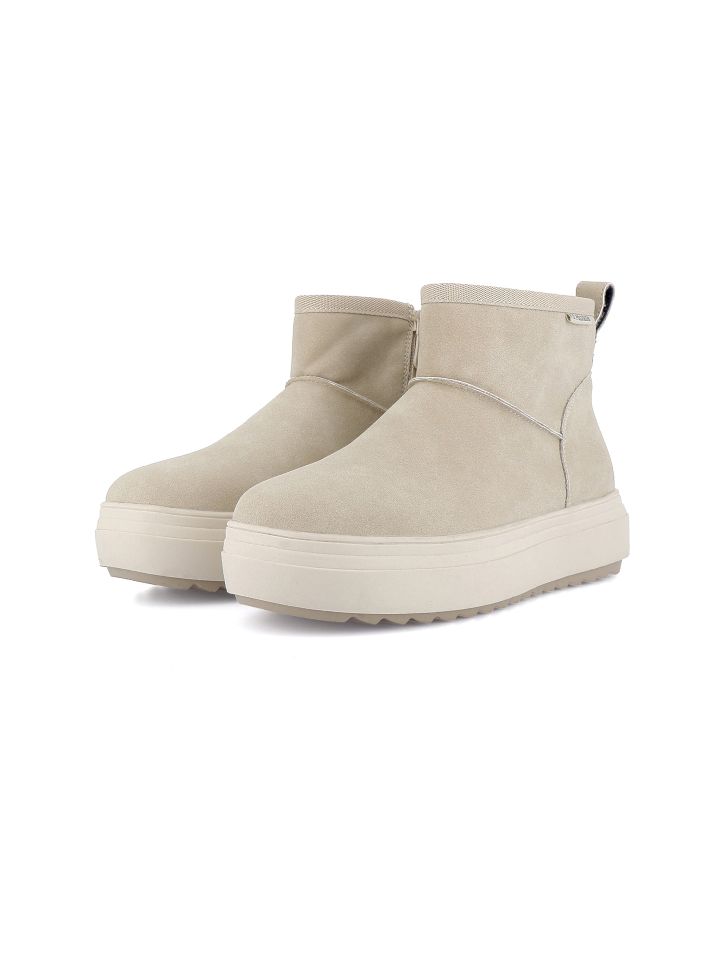 US POLO ASSN. Boots 'Icy' in Beige: front