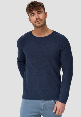 Pull-over 'Loakim' INDICODE JEANS en bleu : devant