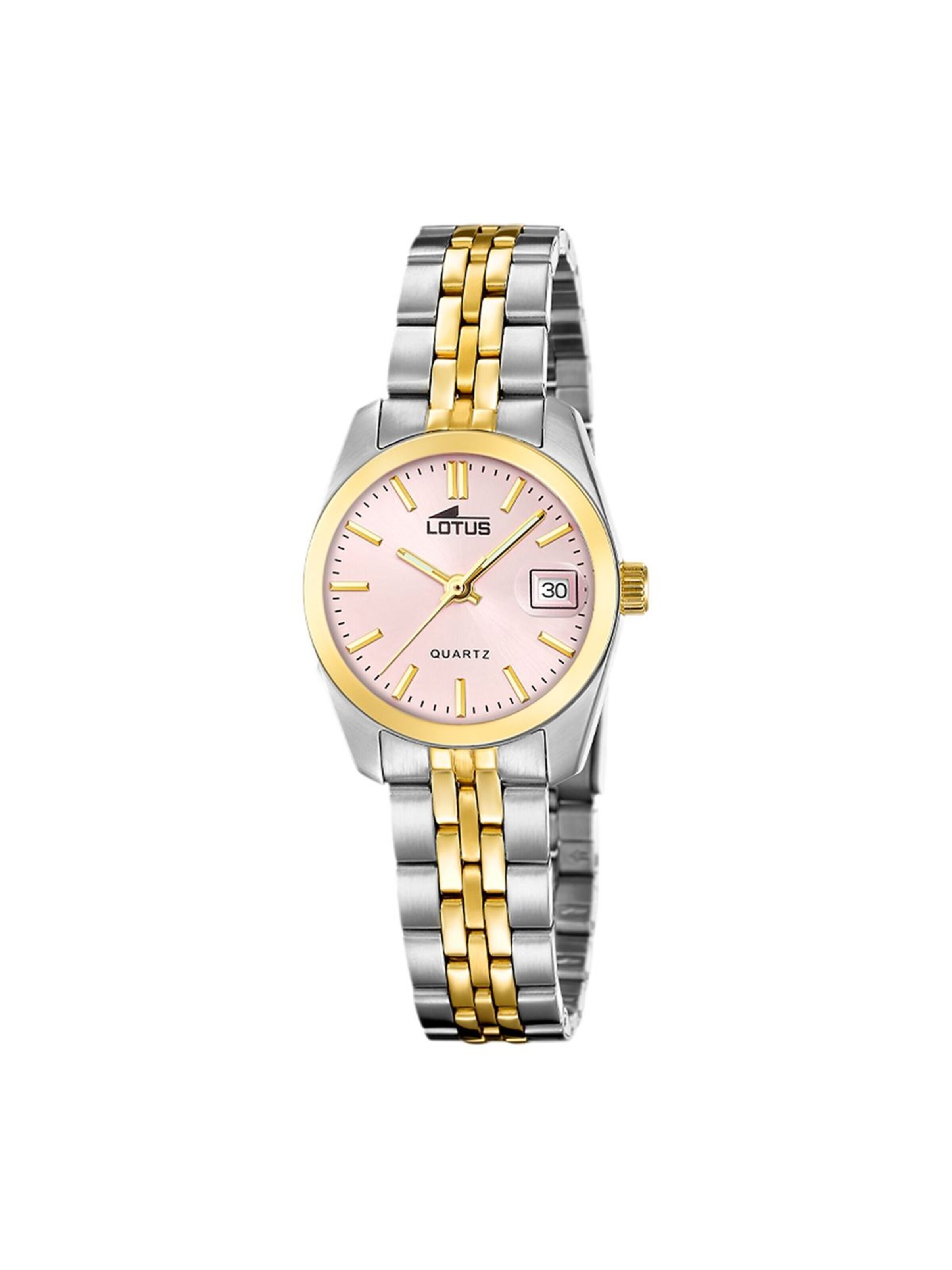 Lotus Analoog horloge 'Lotus - Watch Old Money - Quartz watch movement - Watch case width: 26 mm' in Roze: voorkant