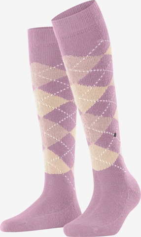 BURLINGTON Overknee Strümpfe 'Whitby' in Lila: Vorderseite