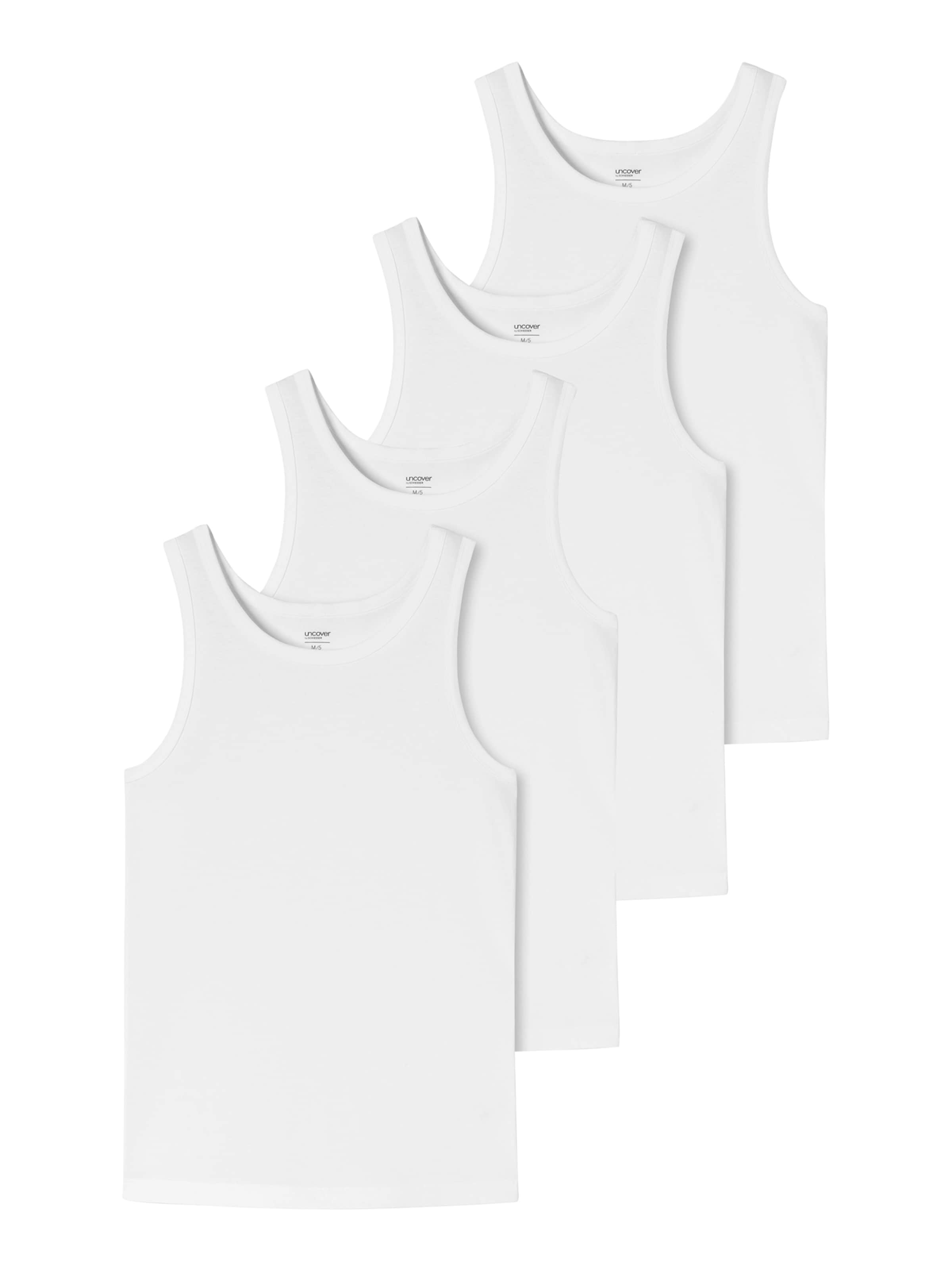 uncover by SCHIESSER Onderhemd in Wit: voorkant