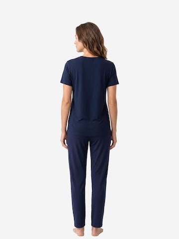 Hanro Pyjama 'Sleep & Lounge'‌‌‌‌‌‌‌ in Blau