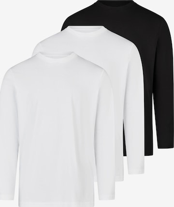 Ragman Shirt 'Basic' in Black: front