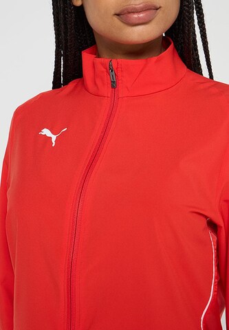 PUMA Αθλητικό μπουφάν 'TeamGOAL' σε κόκκινο: μπροστά