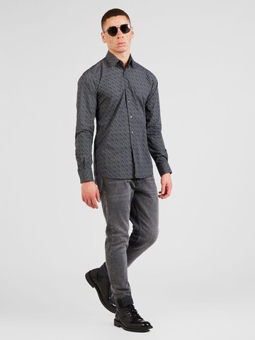 Coupe regular Chemise Karl Lagerfeld en gris