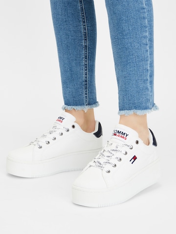 Tommy Jeans Rövid szárú sportcipők - fehér: elől