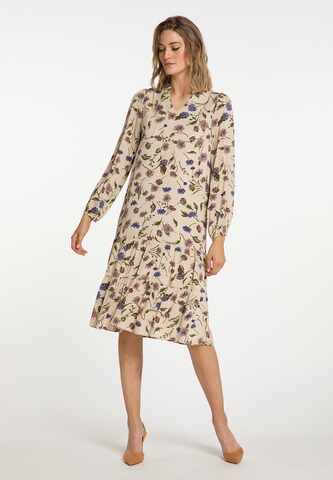 Usha Shirt Dress in Beige