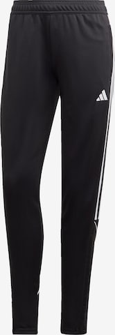 Pantalon de sport 'Tiro 23' ADIDAS PERFORMANCE en noir : devant