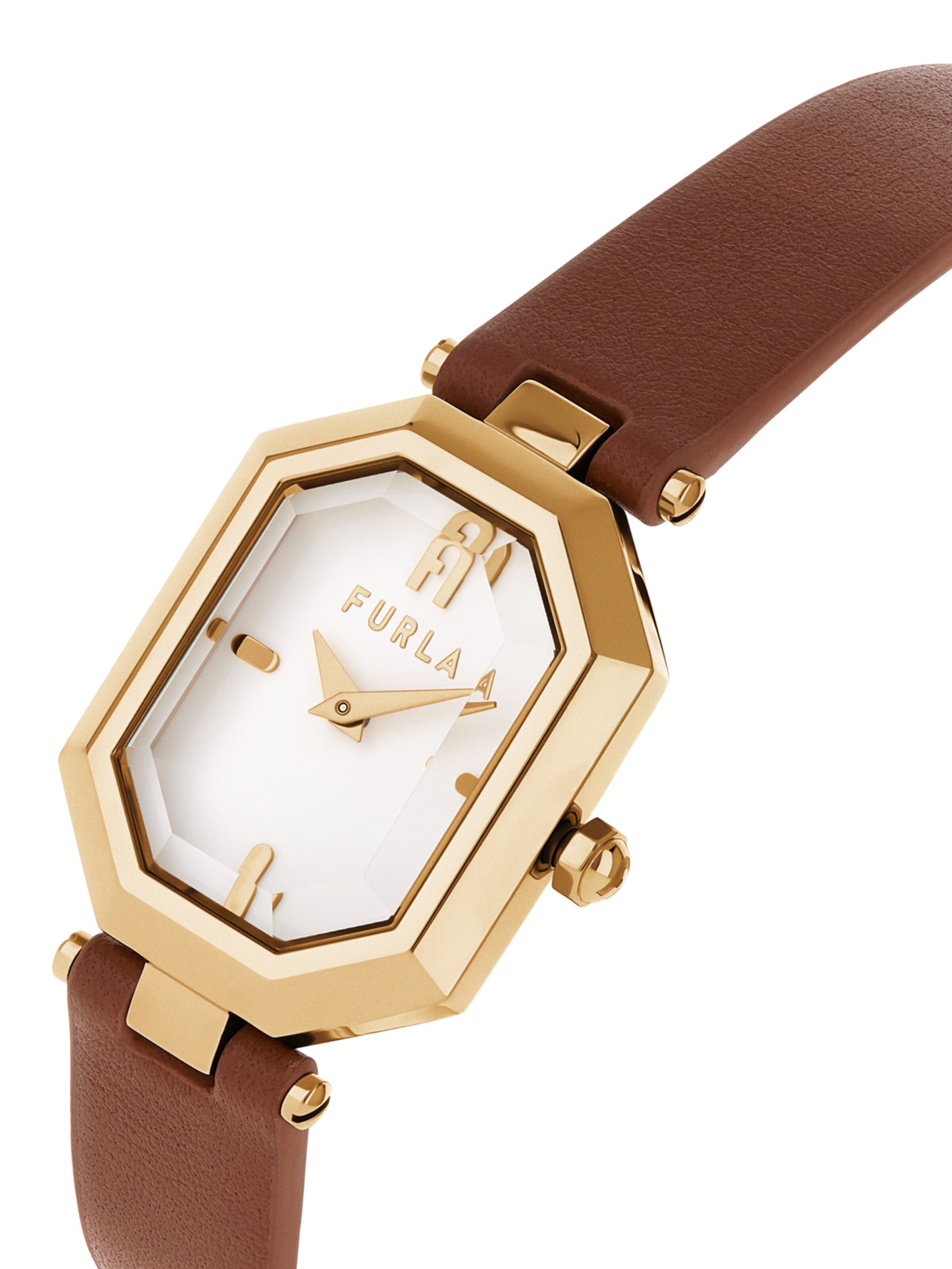 FURLA Analoguhr in Braun