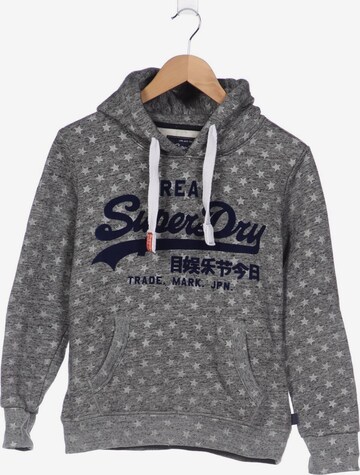 Superdry Sweatshirt & Zip-Up Hoodie in L in Grey: front