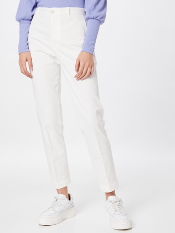 Coupe slim Pantalon à plis Polo Ralph Lauren en blanc : devant